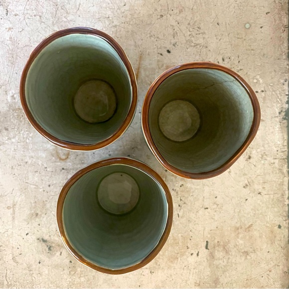 Vintage Chinese Celadon Tea Cups - Picture 5 of 11